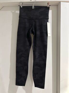 lululemon athletica Black Camo High-Rise Wunder Under Leggings 25”